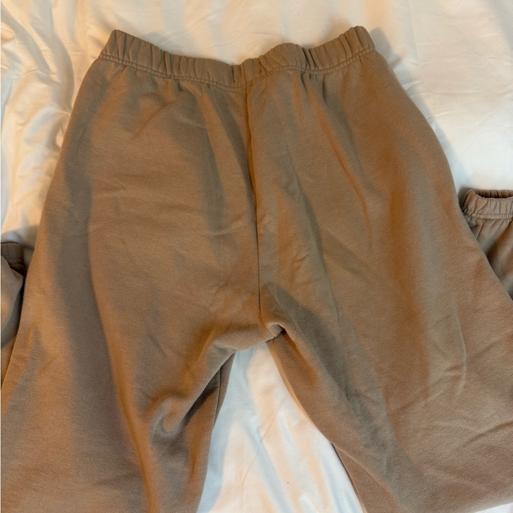 Women M PLAYBOY brown Jogger sweatpants with Elastic Cuffs and pockets: skater - Picture 6 of 7